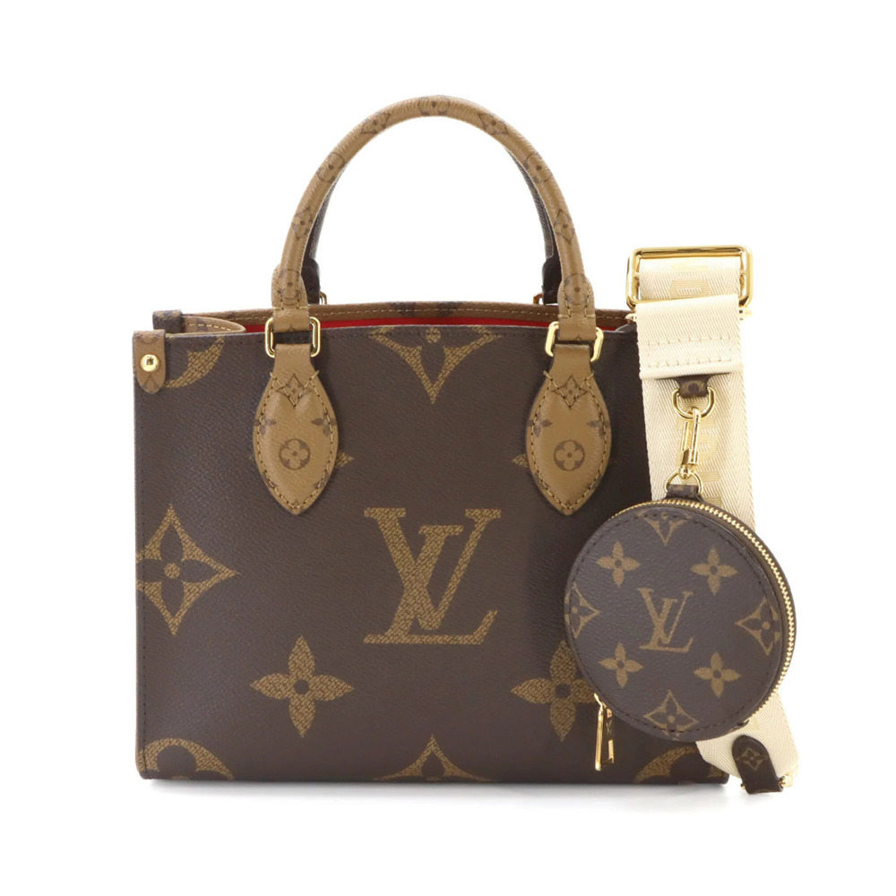 Louis Vuitton Onthego PM Monogram Giant 2-way Hand/Shoulder Handbag M46373 RFID